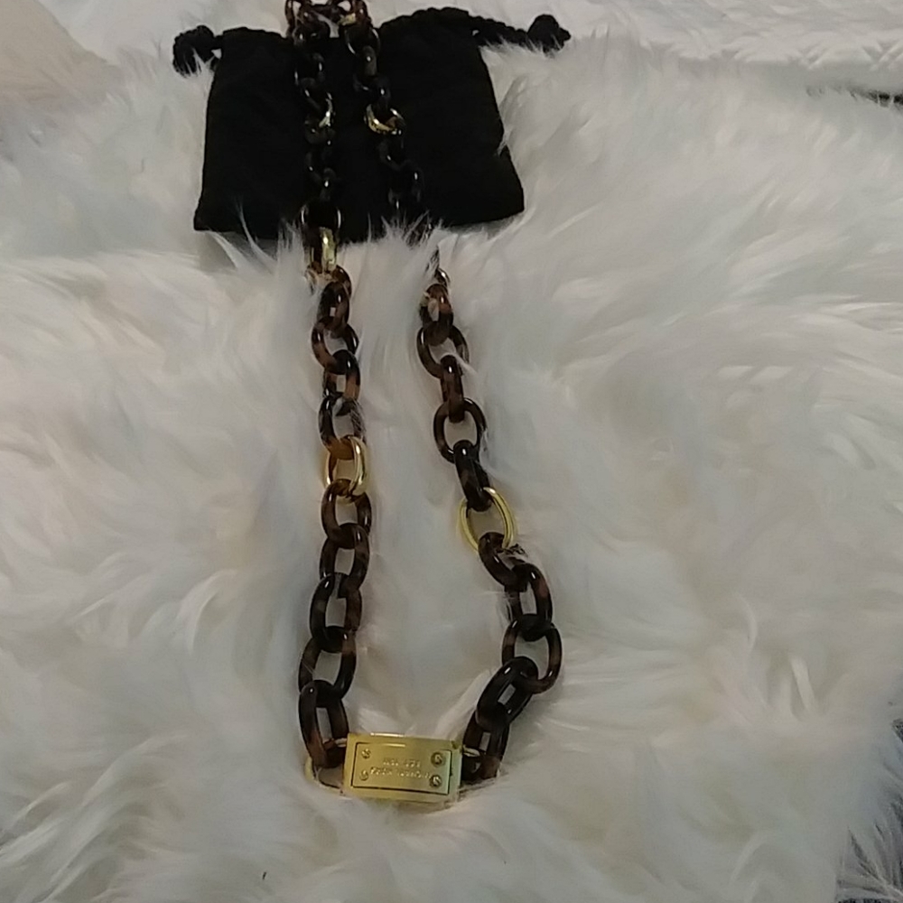 Michael Kors Tortoise Link Chain Necklace
